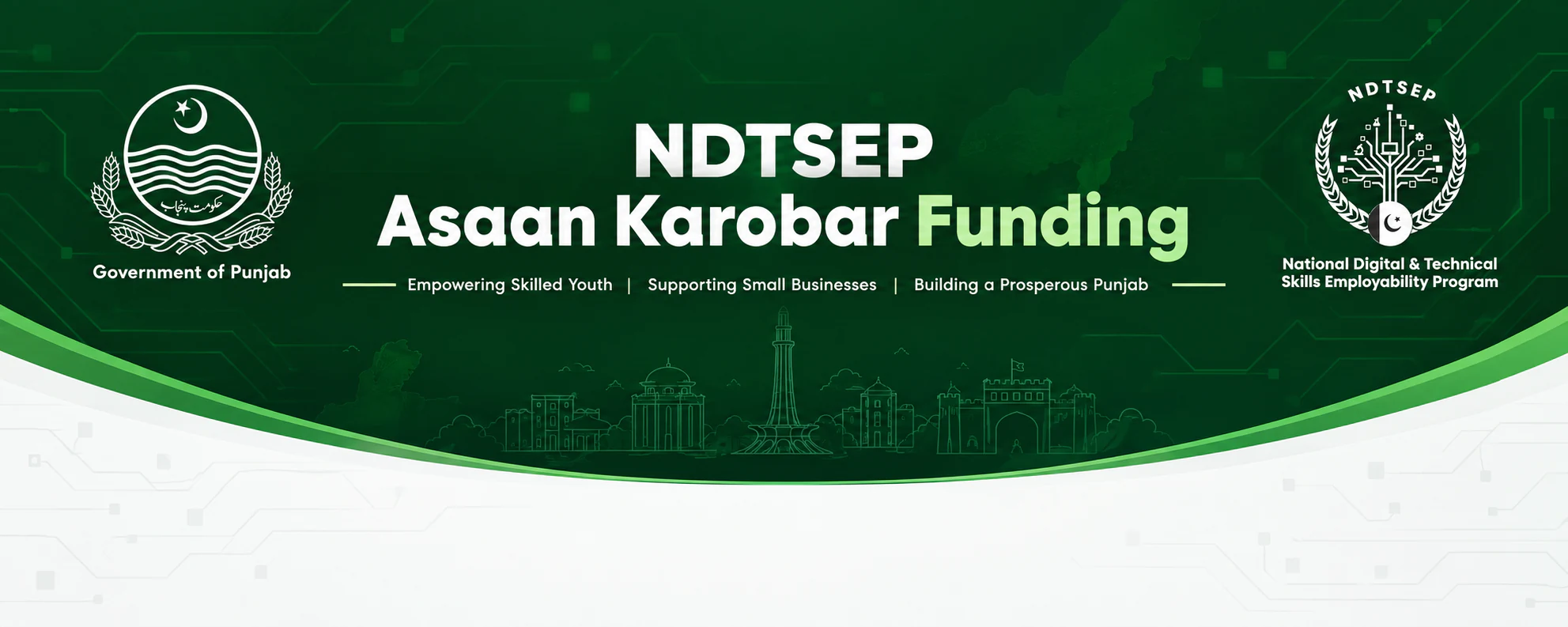 NDTSEP Asaan Karobar Funding banner